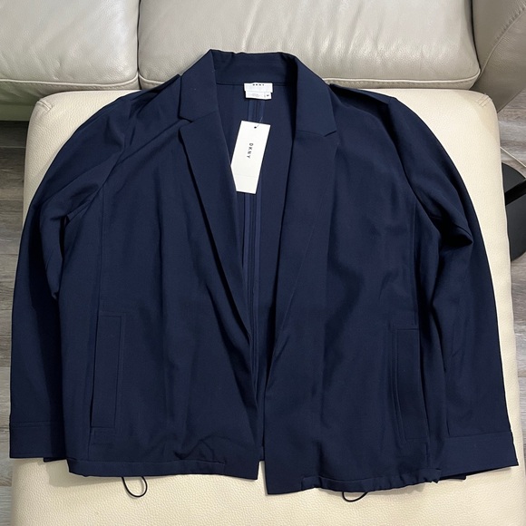 NWT - DKNY Women’s Trench Coat Style Open Front Blazer - Size M, XL - Picture 2 of 13